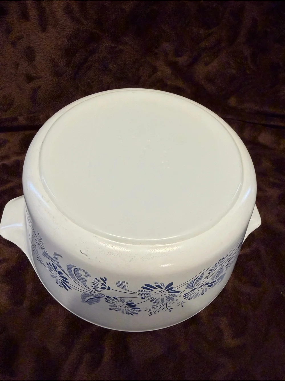 Vintage Pyrex 474-B Colonial Mist Blue Floral Casserole with Glass Lid 1.5 Quart